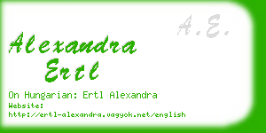 alexandra ertl business card